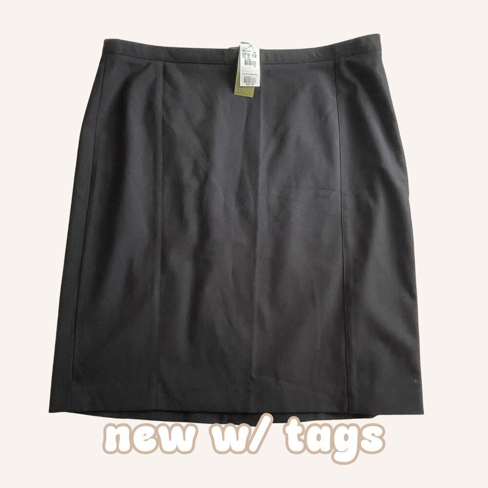 THE LIMITED straight skirt black NWT stretch 12